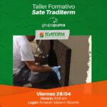 Operario aplicando SATE Traditerm en curso de Idaterm