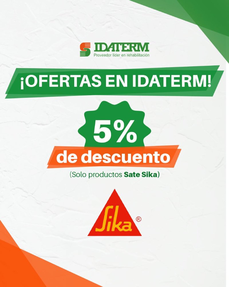 oferta 5% de marca sika en idaterm