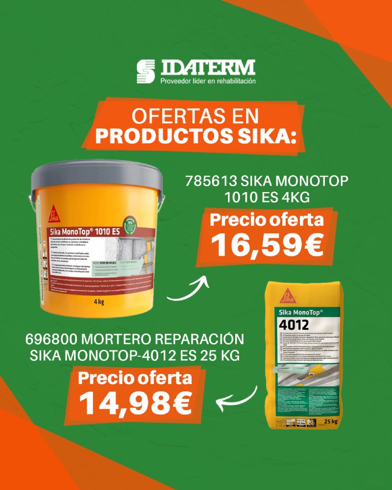 Productos SIKA en oferta en Idaterm
