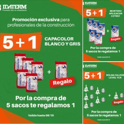 ¡Ofertas Exclusivas para Profesionales de la Construcción en Idaterm! Aprovecha Nuestras Promociones 5+1