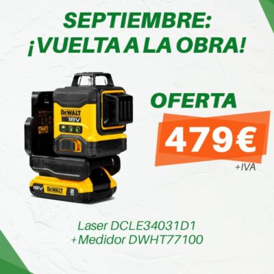 ¡Oferta Exclusiva! Combo Láser y Medidor DeWalt para Profesionales