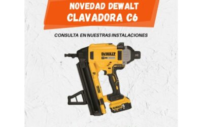 Nueva Clavadora a Gas DEWALT C6 XR 18V: Potencia Sin Cables para Hormigón y Acero