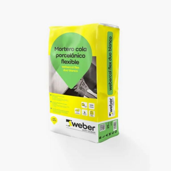 WEBERCOL FLEX DUO C2TE BLANCO 25kg.