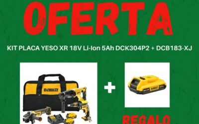 ¡Oferta Exclusiva IDATERM! Kit DeWalt XR 18V Li-Ion: Potencia y Precisión para Profesionales del Yeso y Placa