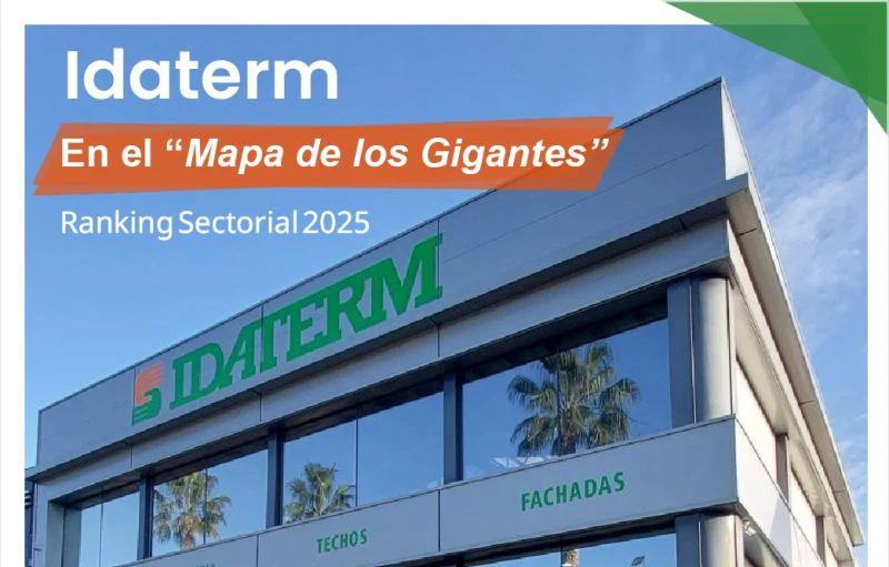 Idaterm se consolida en el Top 10 del «Mapa de los Gigantes» de la Construcción en España