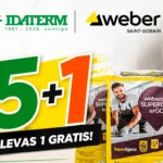 Exclusiva 35º Aniversario Idaterm: ¡Llévate 1 Saco GRATIS por la compra de 5 en la gama Weber!