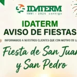 Horarios especiales y cierres por las Festividades de San Juan y San Pedro