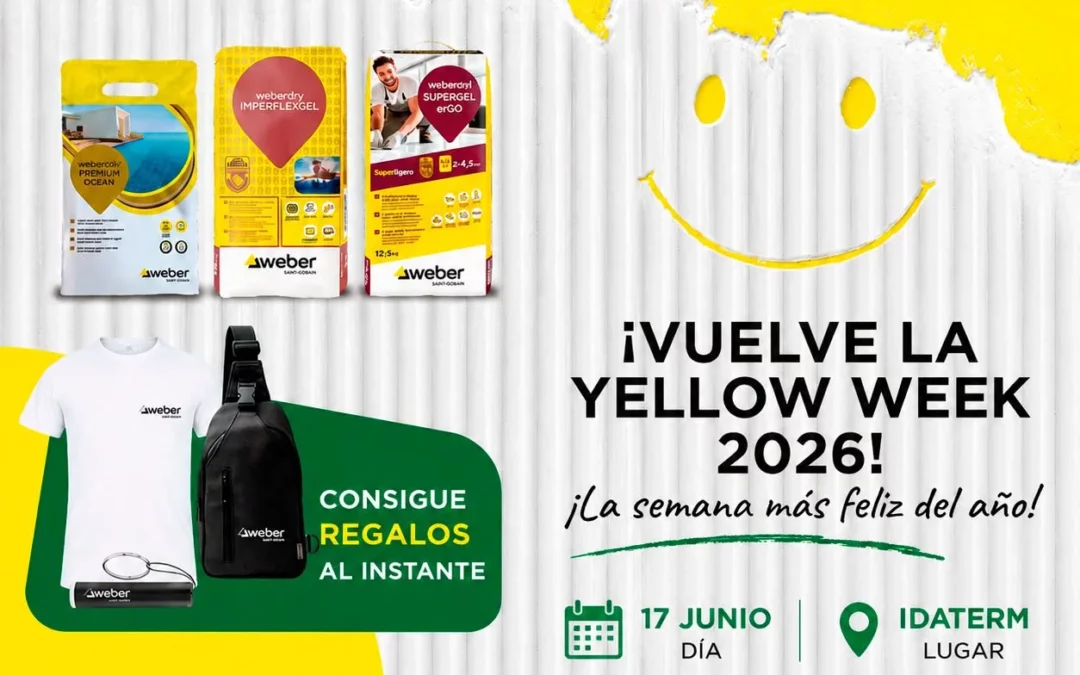 ¡Vuelve la Yellow Week 2026 a IDATERM Madrid junto a Saint-Gobain Weber!