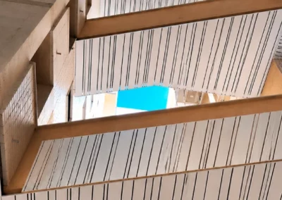 Suministro de techo de lamas THU en obra residencial de Valencia