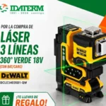 ¡PROMOCIÓN EXCLUSIVA EN MADRID! Llévate un detector DEWALT de regalo con tu nuevo Láser de 3 Líneas
