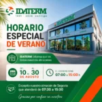 Horario especial de verano 2026 en IDATERM: Planifica tus pedidos y suministros de obra
