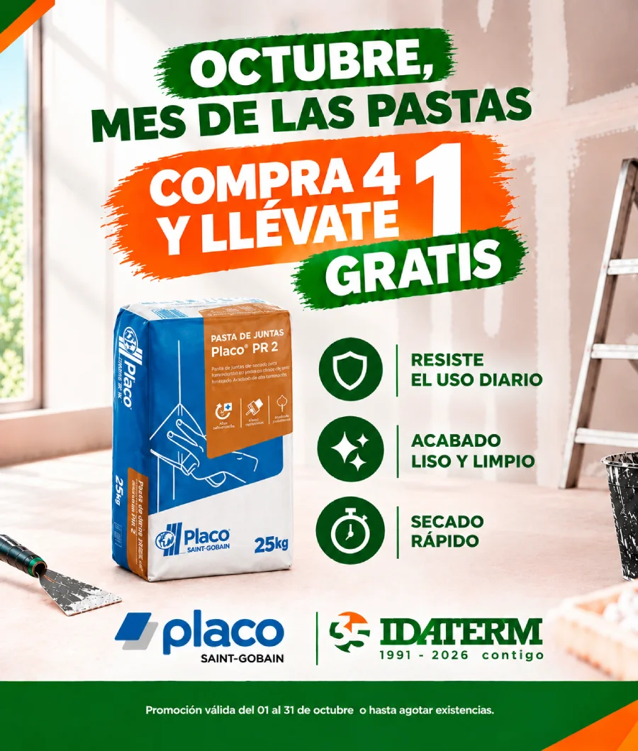 Ventajas de la Pasta de Juntas Placo PR 2: Secado Rápido y Acabado Liso Beneficios y caracteristicas de pasta de juntas Placo PR2 para placa de yeso laminado